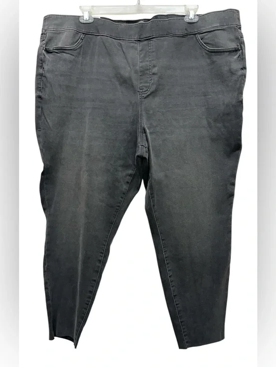 Sonoma Women’s NEW Pull On Faded Black Stretch Skinny Jeans Sz 26 W Leggings - Picture 1 of 7